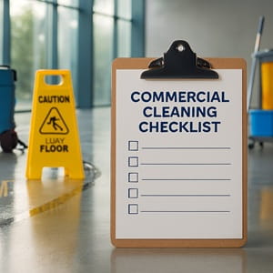 Trendy Cleaning & Maintenance Commercial Cleaning Checklist